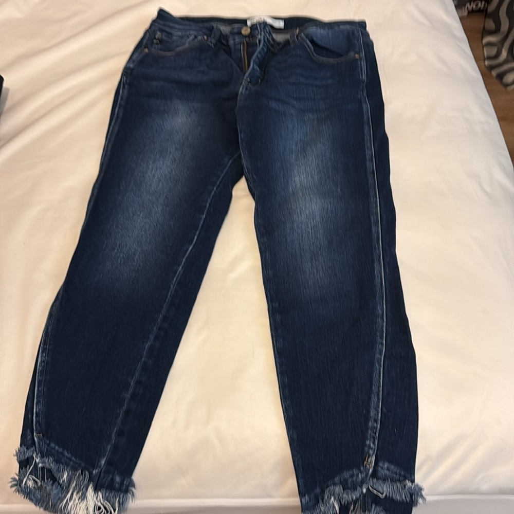 KanCan High-Rise Women’s Jeans in Dark Blue Wash
